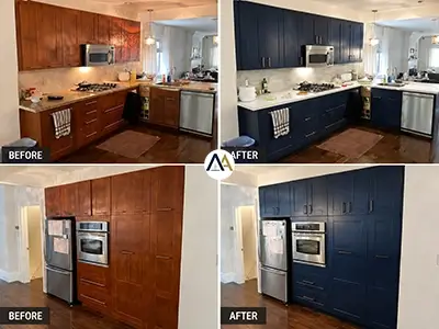 East York - Maple Cabinet Doors Painted Symphony Blue