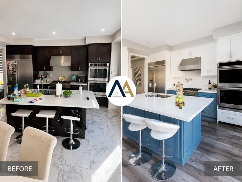 Unionville — Two-Tone Heritage Kitchen after photo